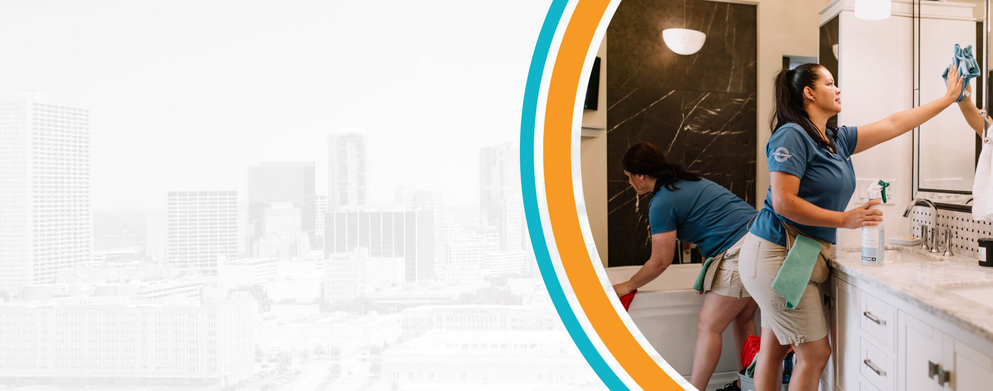 Happy cleaning techs