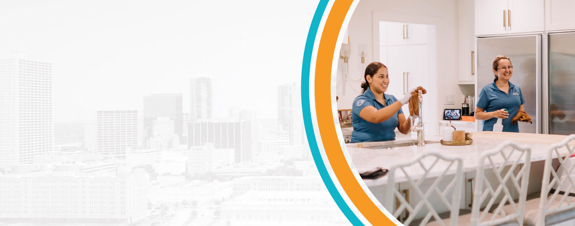 Happy cleaning techs